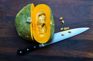 éplucher les courges
